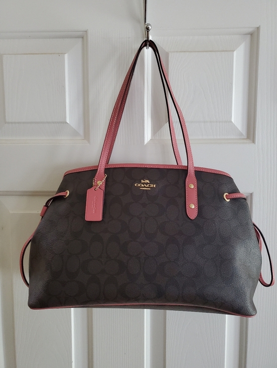 Coach Handbags - Coach Drawstring Carryall in Signature Canvas, model F57842 And Coach Dustbag